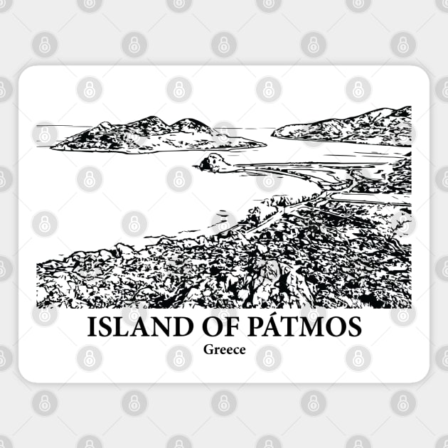 Island of Pátmos - Greece Magnet by Lakeric